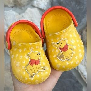 Disney Baby Winnie The Pooh Shoes Rubber Clogs Infant Size 3 Birthday Party